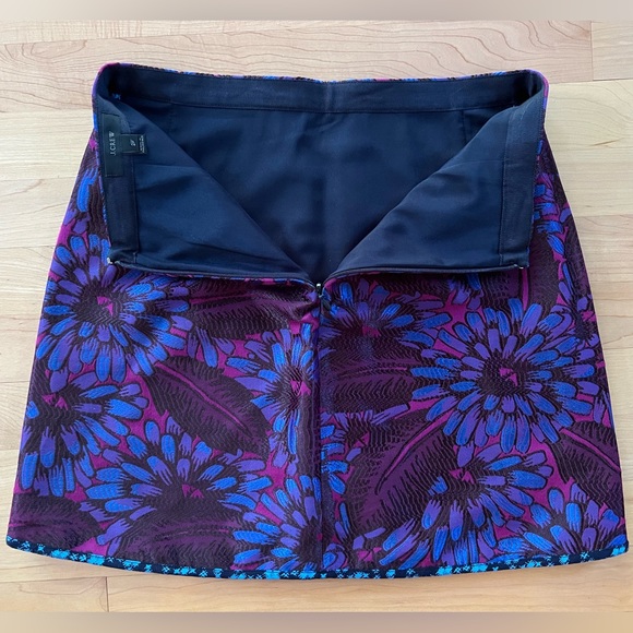 J. Crew Iridescent Midnight Floral Jacquard Mini Skirt - Picture 12 of 15